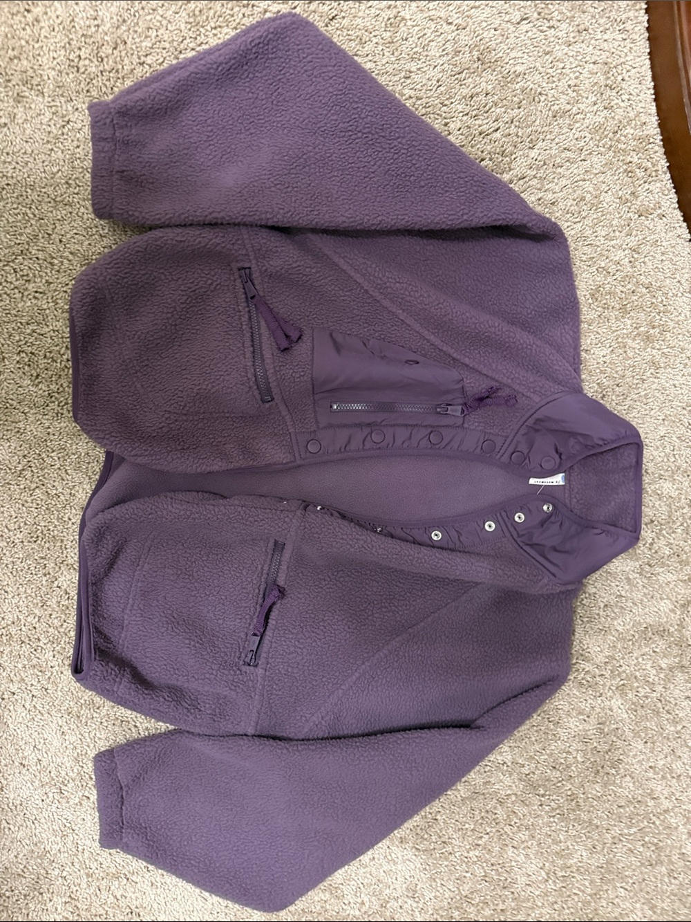 FP Movement by Free People Purple Fleece Shirt Jacket
